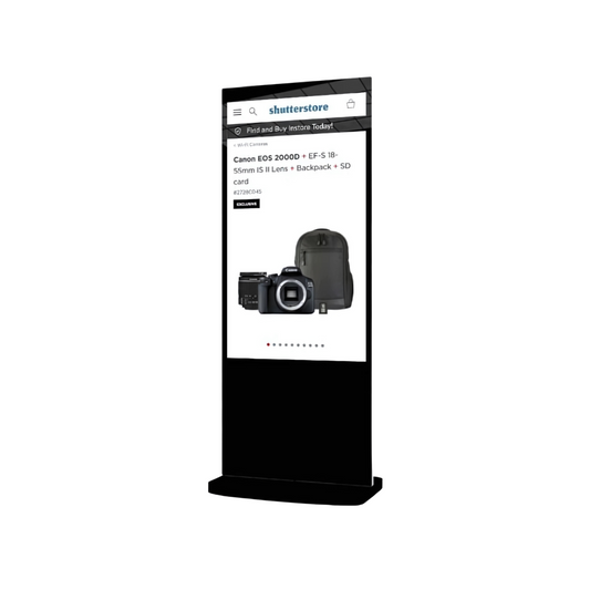 Black Freestanding PCAP Touch Screen Posters